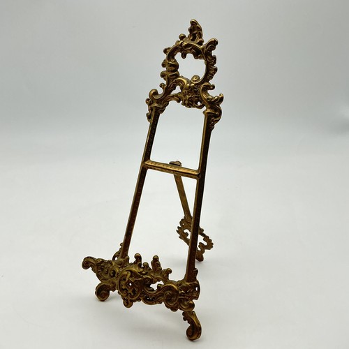 Vintage french brass easel - vintage,