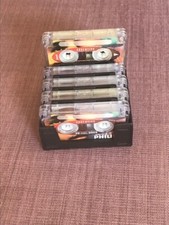 Philips LFH 0005 Mini Cassette Tapes  (5x Erased Tapes) with Cassette Holders