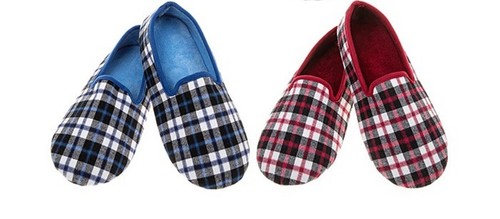 Men plaid snoozies slippers - snoozies,