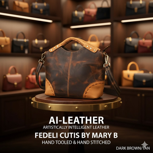 Genuine cowhide satchel - genuine,