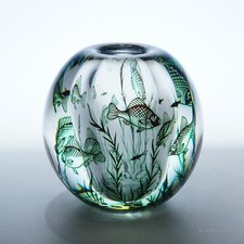 Vintage Fish Graal Vase by
