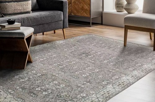 Washable area rug - -, slip