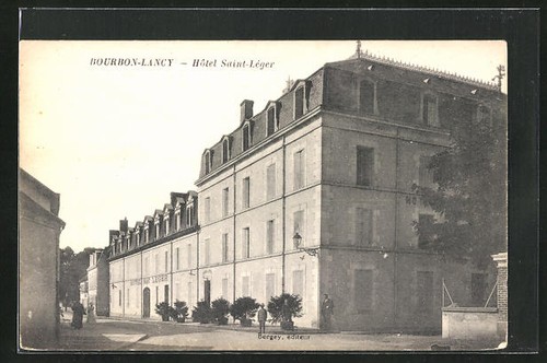 Old postcard bourbon lancy - old,