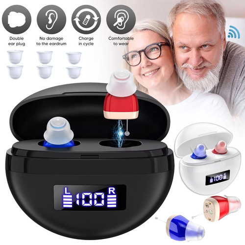 Pair digital ite ear - of, aids