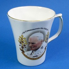 Vintage Mug - Visit of Pope John Paul II to Britain 1982 - Duchess China England
