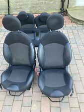 08 MINI R56 Cooper 06-13 Half LEATHER BLACK INTERIOR FRONT & REAR SEATS FULL SET