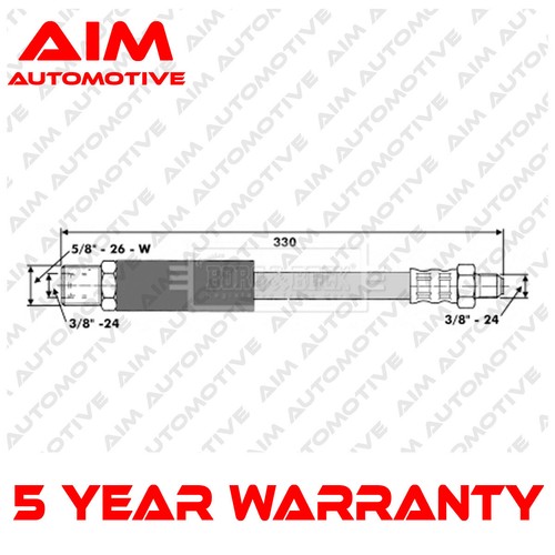 Brake hose front aim - hose,