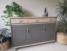 Vintage Priory Oak sideboard, Mid Century Modern1969 Newly Painted