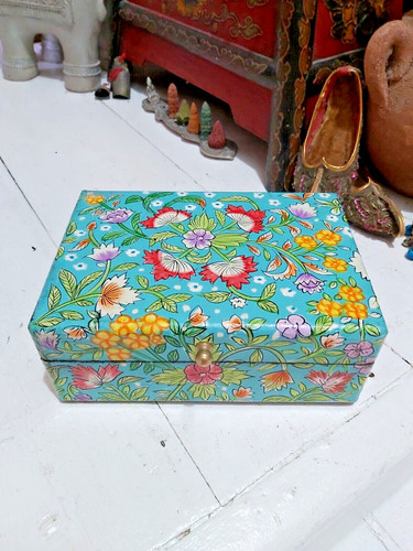 Indian hand painted floral - hand,