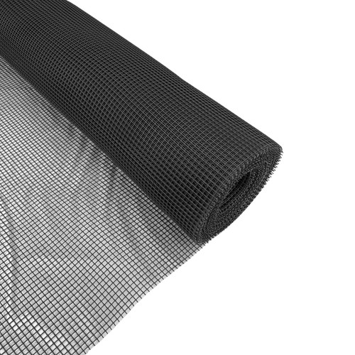 Black plastic mesh garden - plastic,