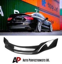 Audi A5 B8 8T Coupe Rear Carbon Fibre Ducktail Boot Spoiler Lip Wing Kit 2007-16