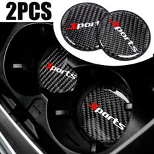2Pcs Carbon Fiber Car Cup