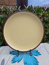 Vintage Denby Lemon Yellow & Terracotta Lunch Small Dinner Plate  9"