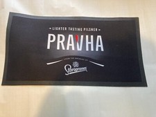 NEW STAROPRAMEN PRAVHA  BAR MAT LAGER RUNNER  BEER TOWEL HOME BAR MAN CAVE