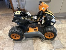 6V Electric Quad Bike for Kids Forward/Backward, Black/Orange Spares And Repairs