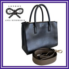 Anya Hindmarch Ebury 2-way leather bag in black
