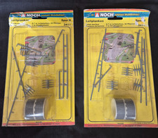 NOCH LEITPLANKEN 3411 N GAUGE CRASH BARRIERS(70CM) AND POSTS(32) x 2 SETS