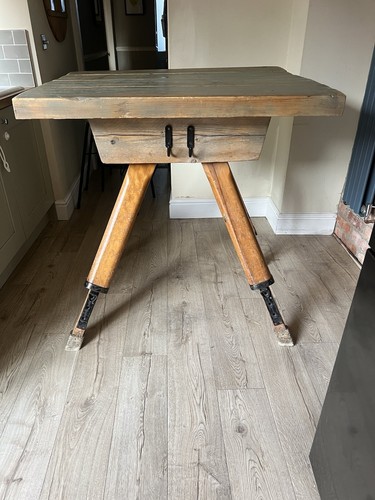 Wooden adjustable table made - wooden,