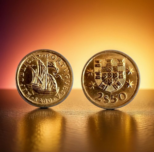 Portugal escudos coin - portugal,