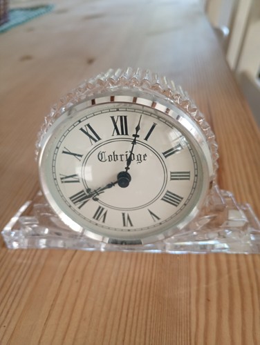 Cut glass mantle - cut, clock