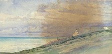 Louisa Catherine Paris (1811-1875) Watercolour Painting - Coastline East Sussex