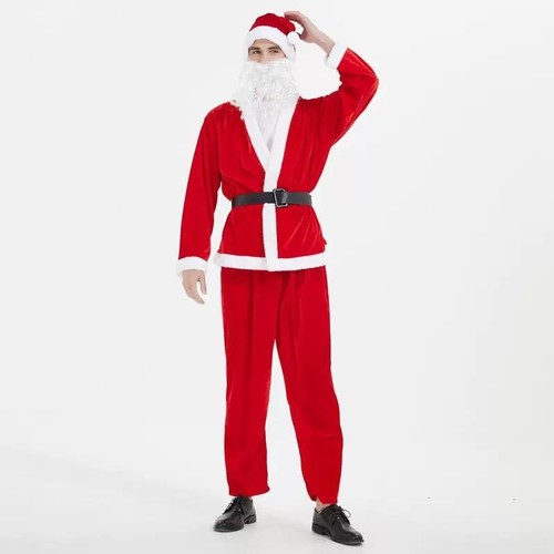Piece deluxe santa suit mens - 5,