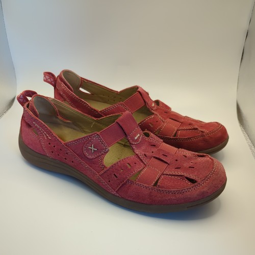 Earth spirit red suede - suede, closed
