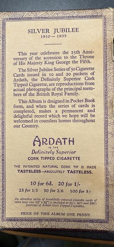 Vintage 1935 ardath - ardath, silver