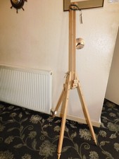 WOODEN PINE ARTISTS WINSOR NEWTON EASEL STAND LARGE SIZE TELESCOPIC LEGS