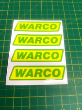 Warco Compatable stickers