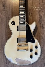 1986 Gibson Les Paul Custom Alpine White, Heavily Aged Vintage Classic
