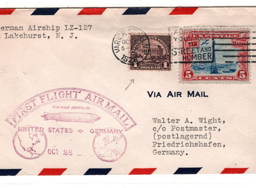 Graf zeppelin usa air mail - graf,