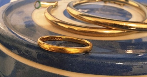 22ct gold ring - ring, n