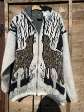 Ruminahui Wool Wolf Zip Up