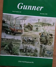 Original Troubles-era “GUNNER” Royal Artillery Journal, December 1992