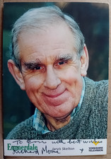 ORIGINAL AUTOGRAPHED EMMERDALE CAST CARD RICHARD MOORE Jarvis Skelton