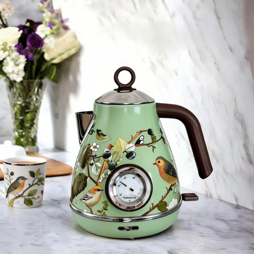 Vintage floral electric kettle - floral,
