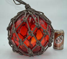 VINTAGE GLASS FISHING FLOAT IN