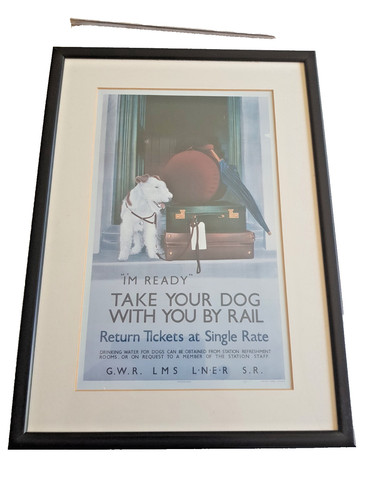 Framed print vintage lner - -,