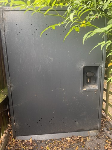 Asgard bike shed - bike, grey