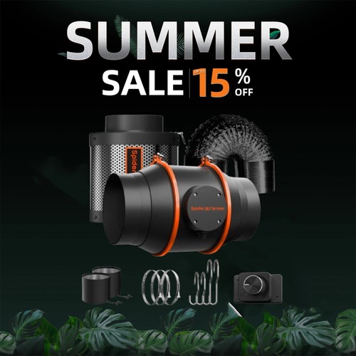 Spider farmer inline fan - 4"6",