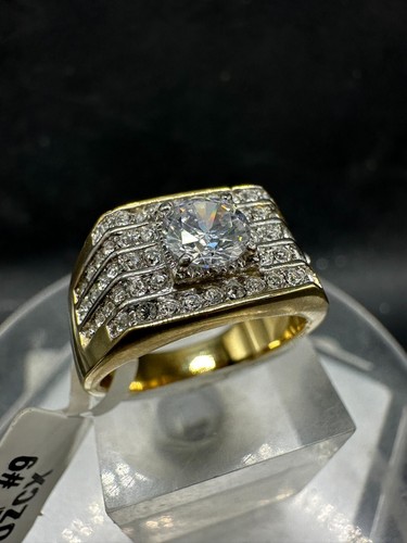 Mens gold ring - signet, pinky