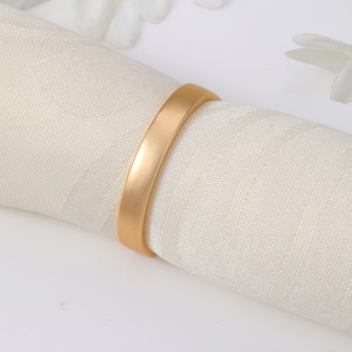 Napkin rings matte gold - rings,