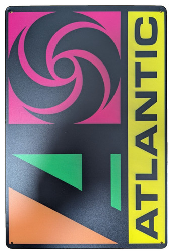 Atlantic records logo metal - atlantic,