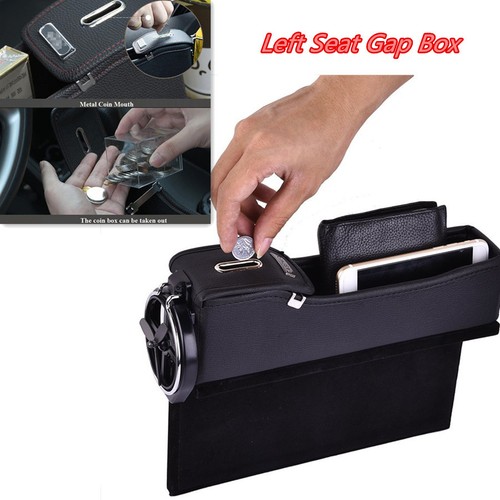 Car left seat storage black - left,