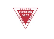 DANGER EJECTION SEAT AIRCRAFT