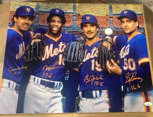 1986 mets 16x20 - ron, darling