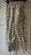 St Michael Capri Pedal Pusher Cropped Summer Trousers, Size 6, Waist 25 in