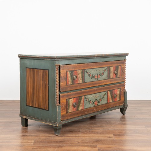 Original painted blanket chest - original,