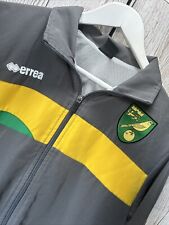 Norwich City Errea Size Medium Football Training Lightweight Full Zip Up Jacket